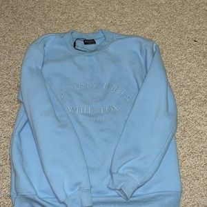 White fox blue crewneck